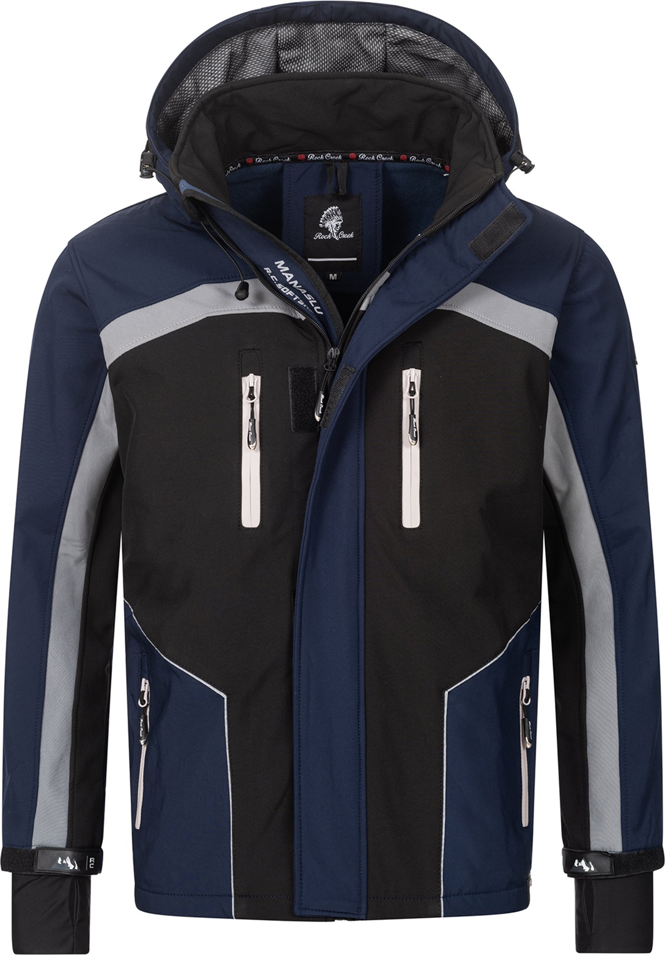 Rock Creek Softshelljacke Navy