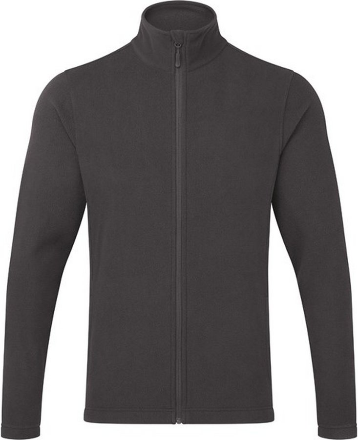 Premier Mens Recyclight Microfleece Full Zip Jacke (dunkelgrau)