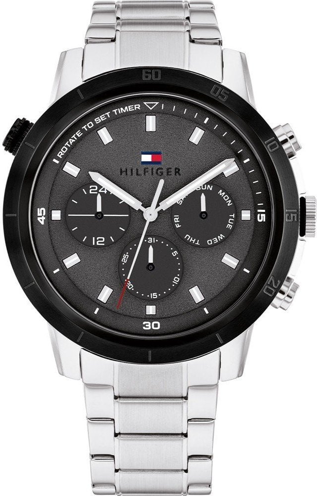 Tommy Hilfiger Troy Herren Silber Uhr 1792106