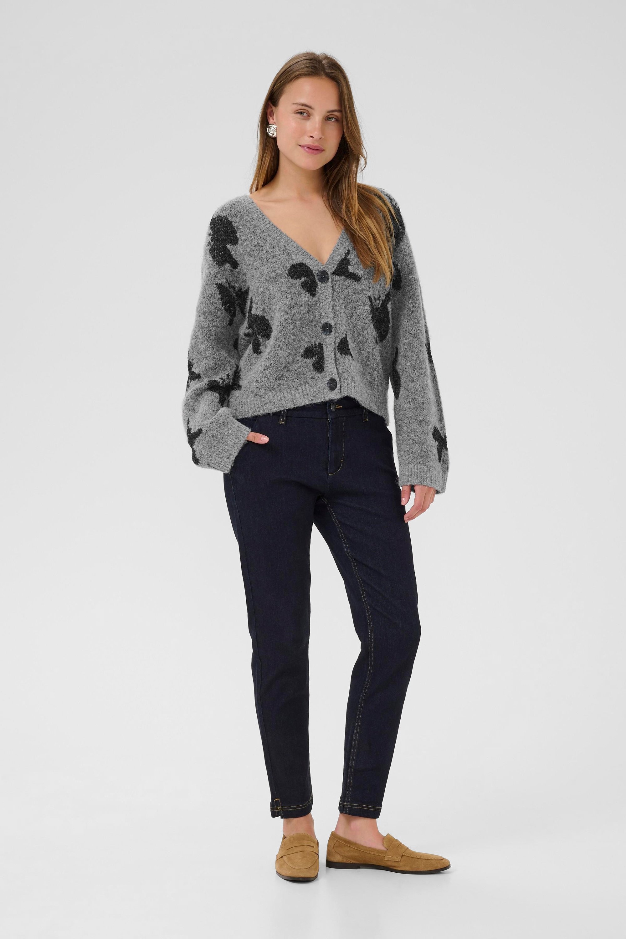 Strickjacke CUfreya Strickjacke Relaxed fit black darkgrey