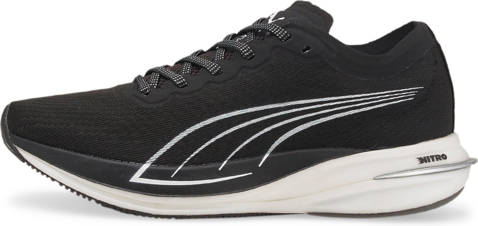 Puma abweichen Nitro Black Womens Running Trainer