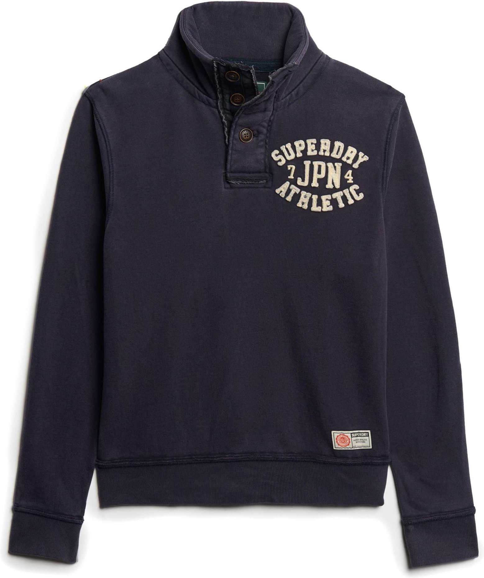 Superdry Vintage Athletic Henley Jumper Sweatshirt