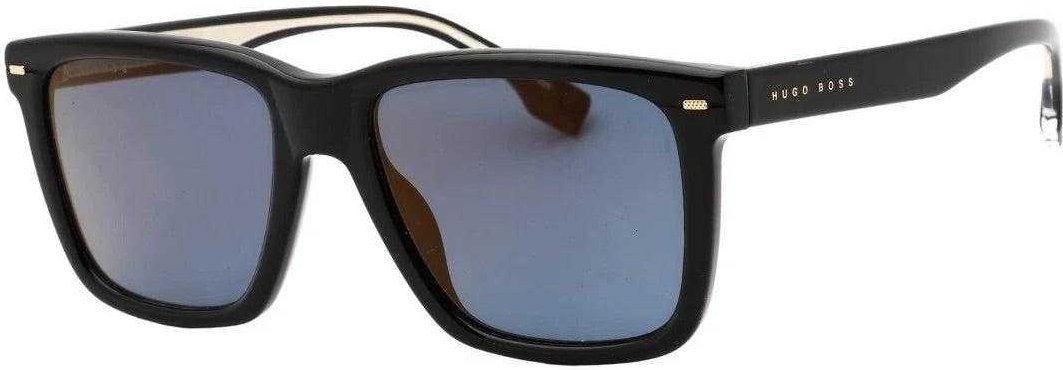 Hugo Boss - Rauch Polarisiert-Sonnenbrille für Herren (Schwarz/Gold)