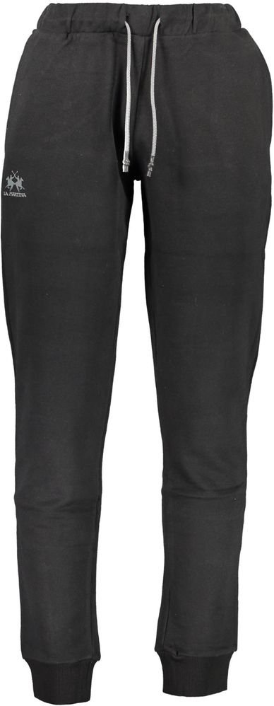 La Martina Schwarze Baumwoll-Herren-Trainingshose