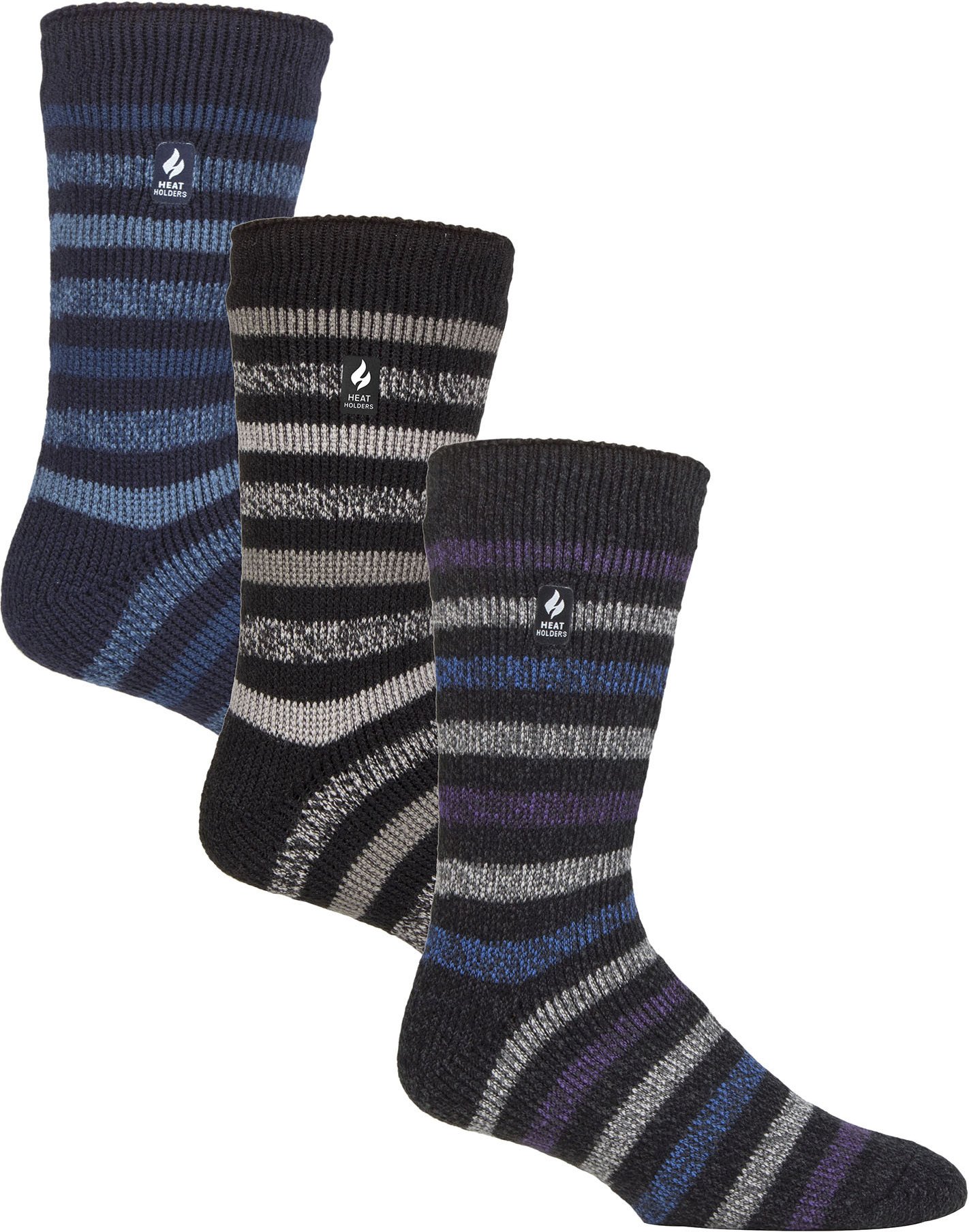 Thumbnail - HEAT HOLDERS - 3er-Pack Multipack Herren Isolierte Thermosocken für den Winter - Plain H&T