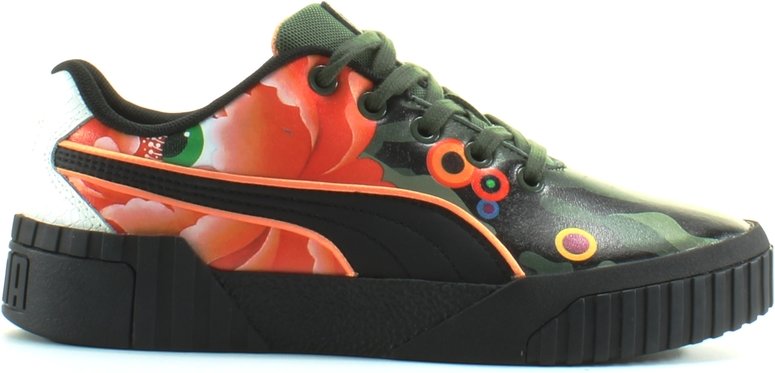 Puma Cali Peonies Camo Sue Tsai Black Low -up Womens Trainer 369388 01
