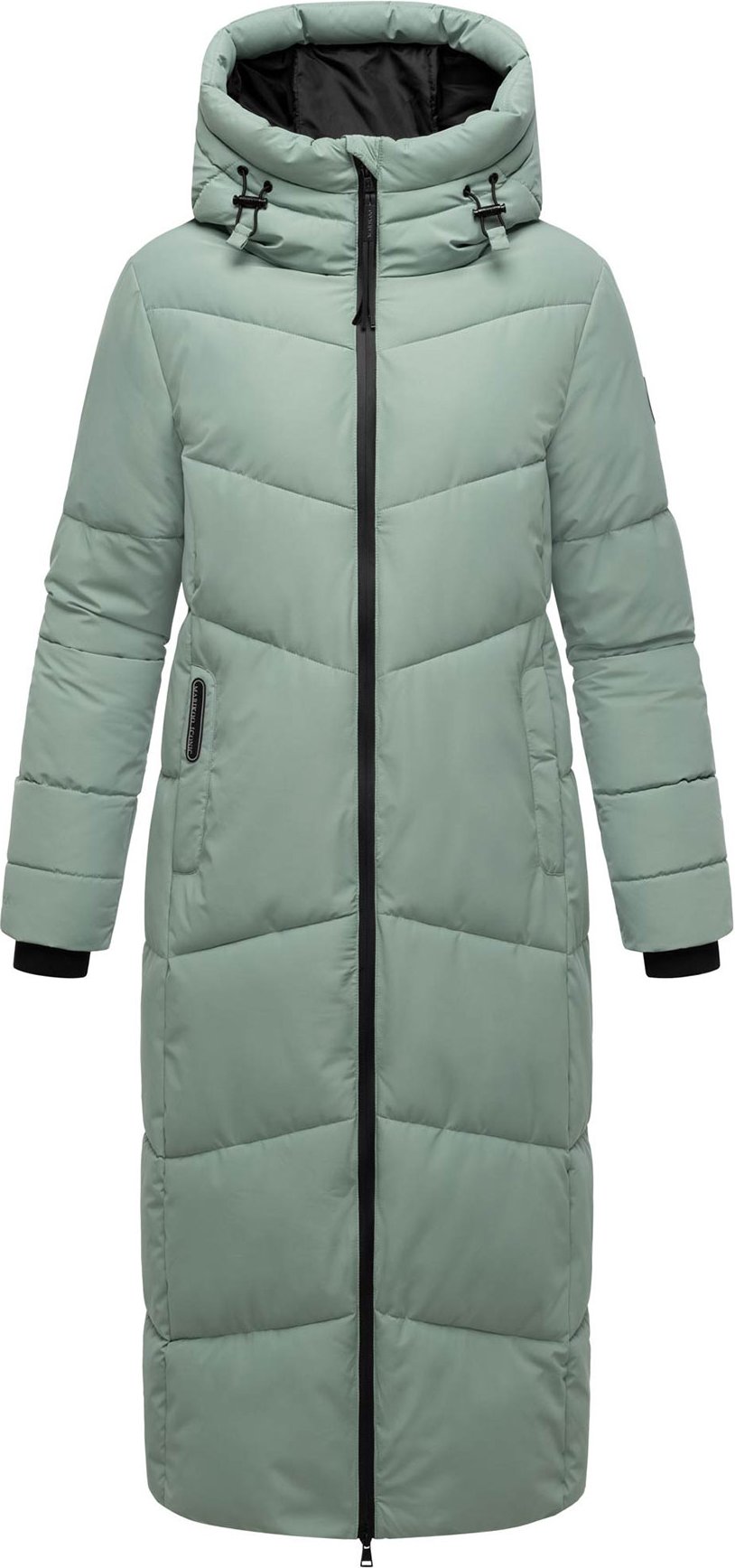 Marikoo Damen Steppmantel Firella mit Kapuze & Zwei-Wege-Reißverschluss