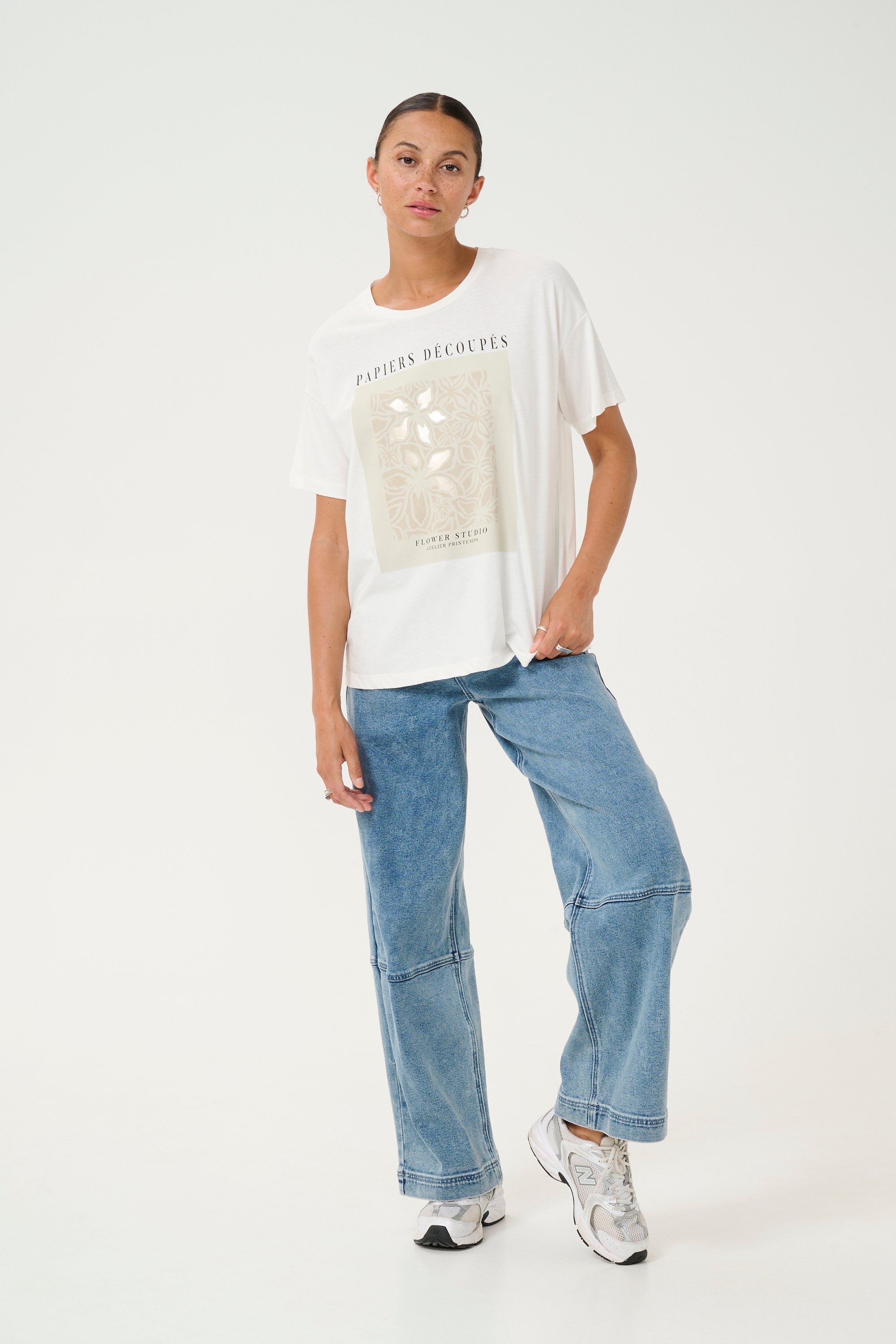 T-shirt Oversize fit Chalk offwhite