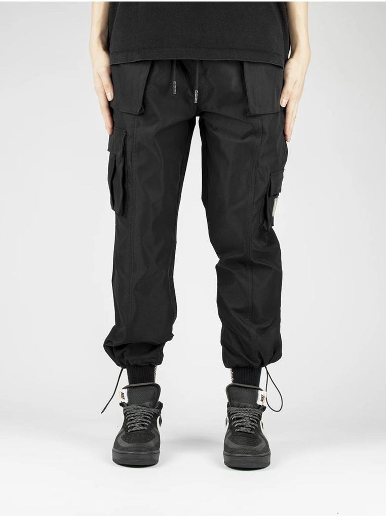 Cargohose mit Kordelzug und Taschen