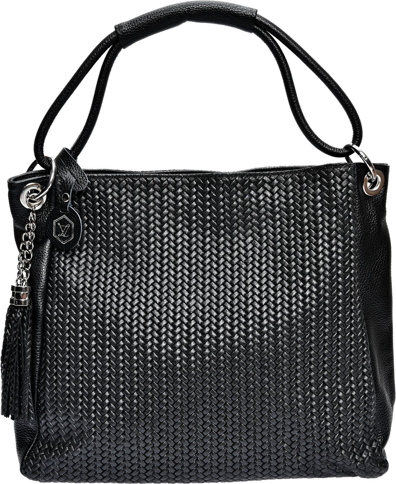 Luisa Vannini Schwarz Rindsledertasche