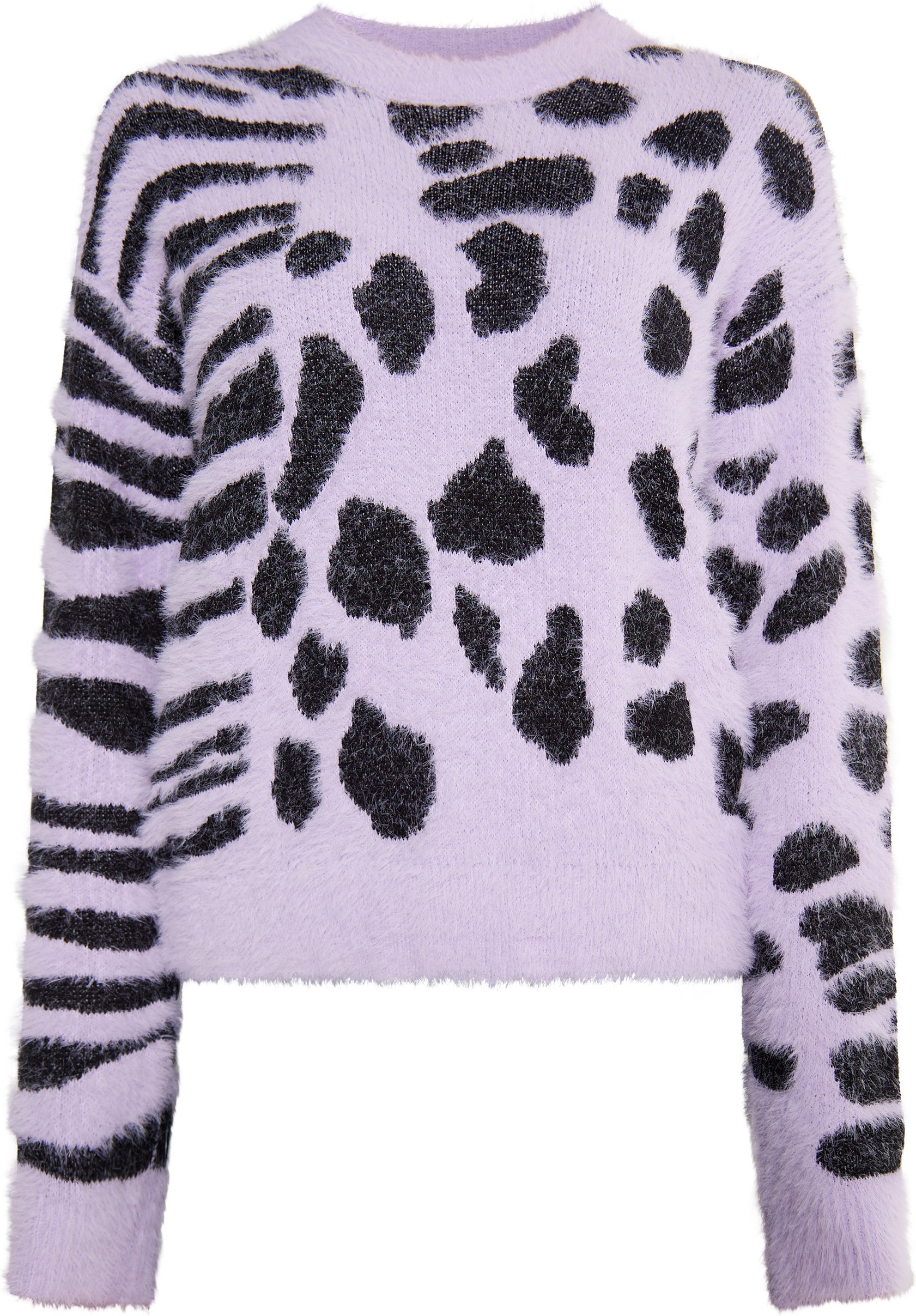 Mymo Strickpullover Damen violett