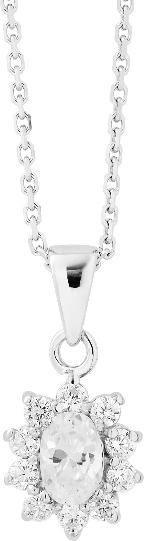 DIADEMA - Halskette - Lila Kristall - Love Jewelry Kollektion