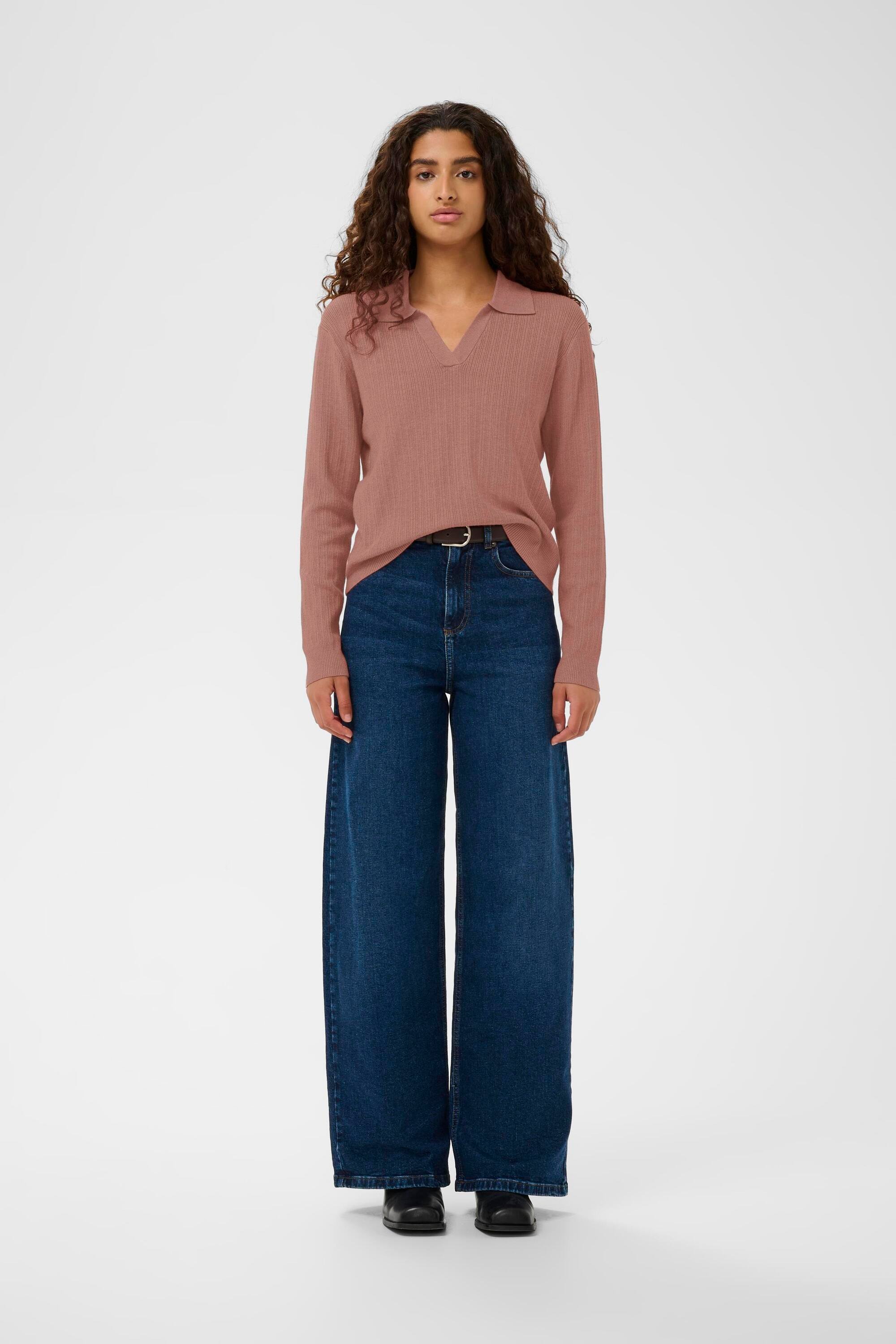 Strickpullover YenahIW Strickpullover Classic fit rose