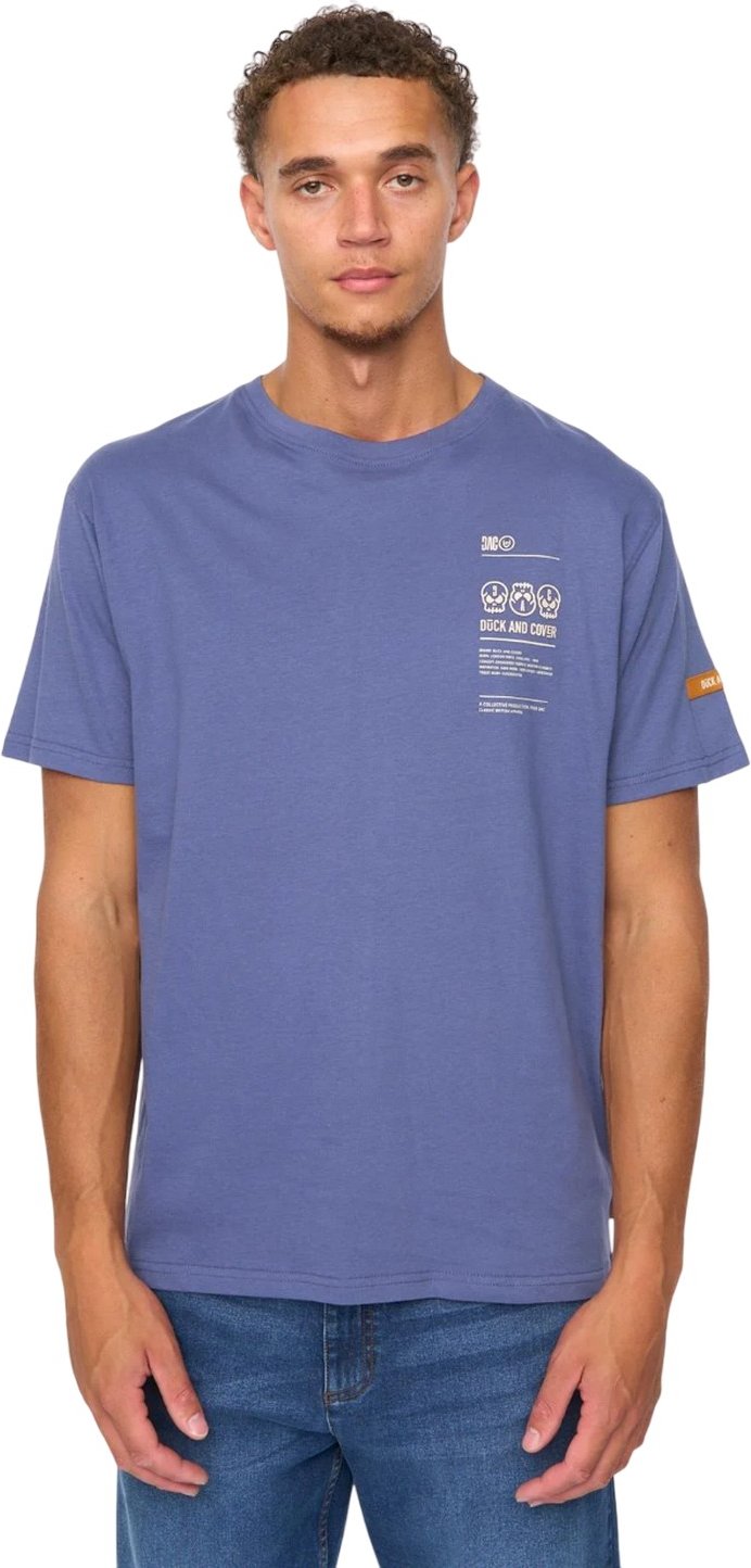 Duck and Cover - "Cramptone" T-Shirt für Herren (Jeansblau)