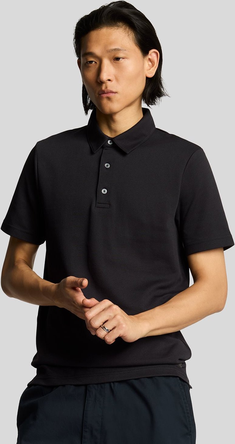 Thumbnail - Lyle & Scott Twill Texture Poloshirt – Lack