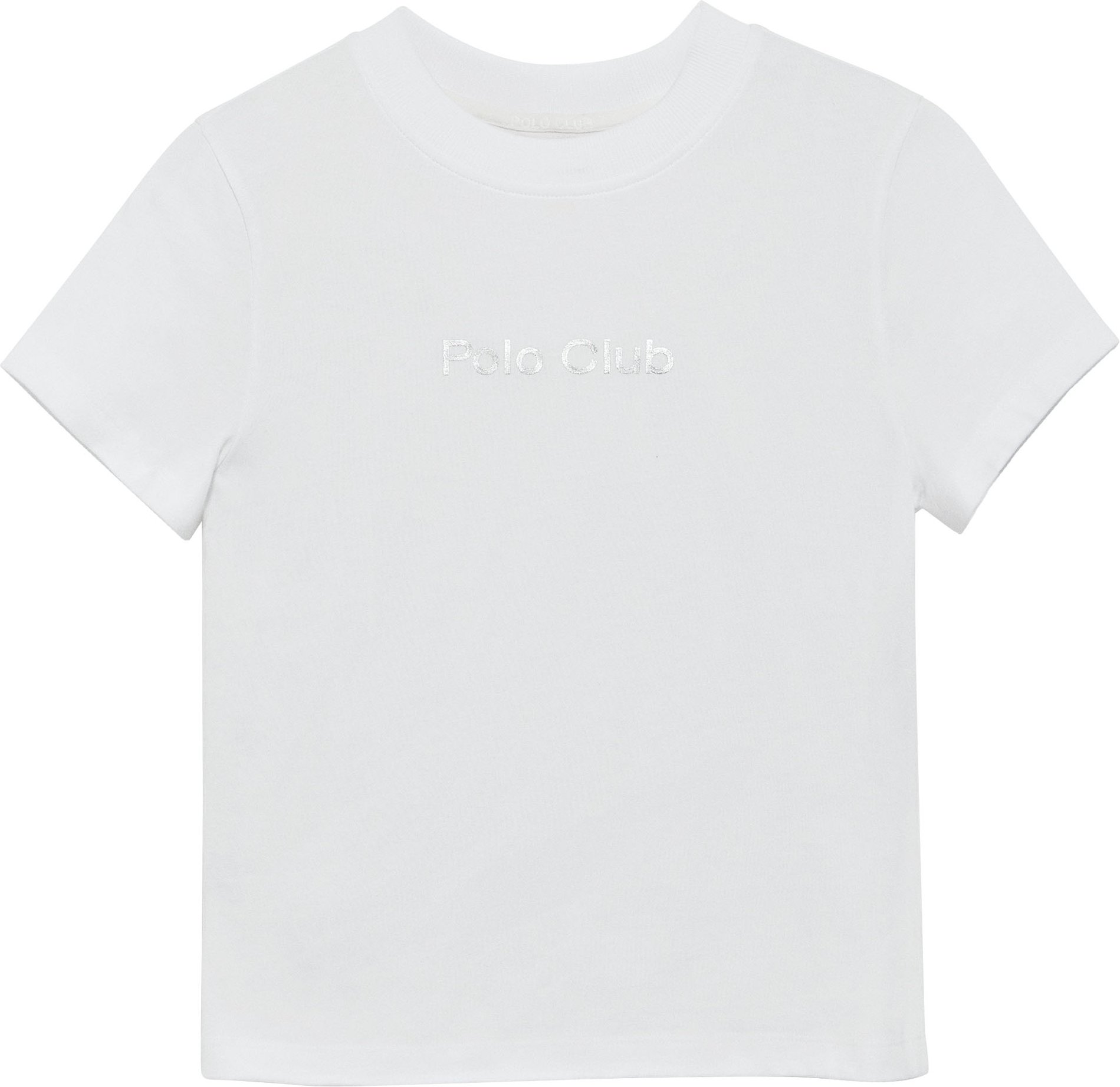 T-Shirt Diamond weiß mit Print Foil Polo Club