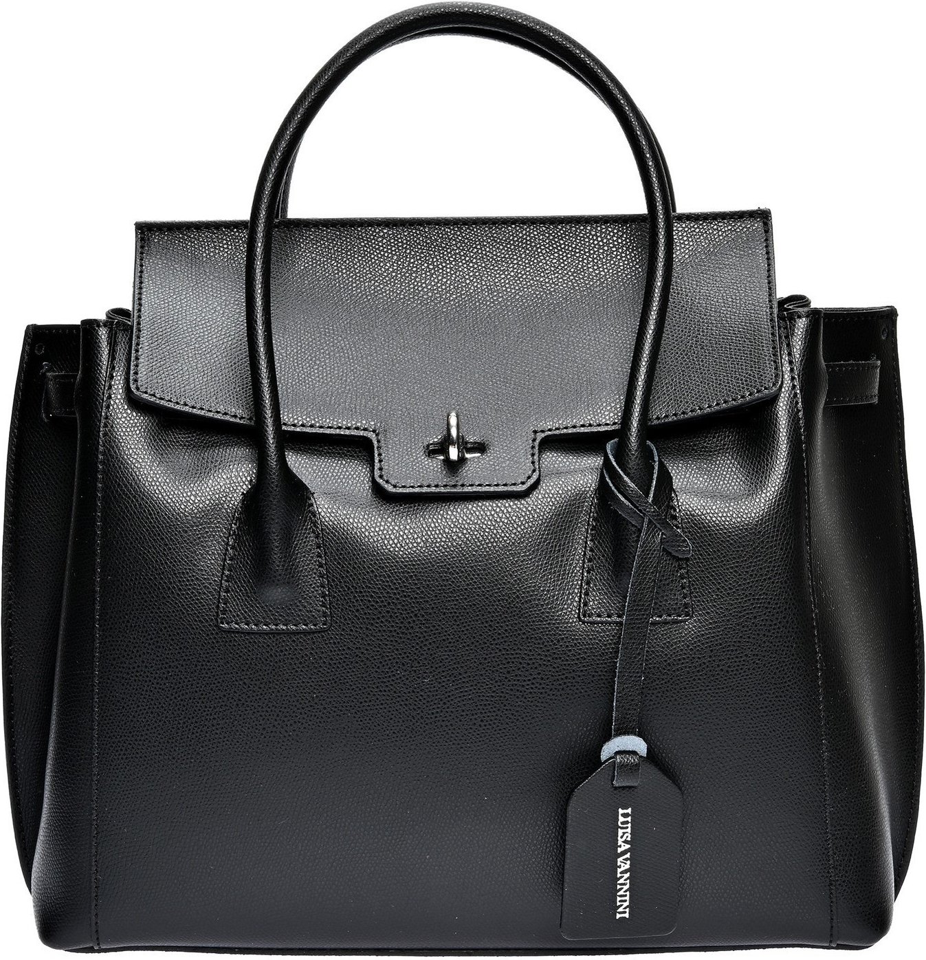 Luisa Vannini Schwarz Rindsledertasche