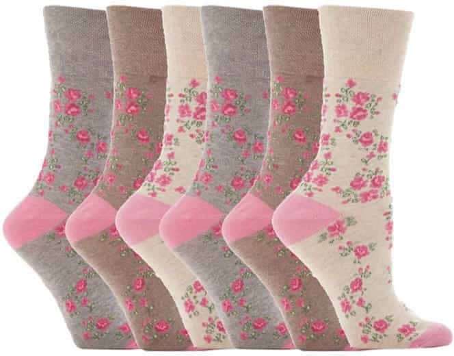 Gentle Grip - 6 Paar Damen Gentle Grip nicht elastische Socken - GG33