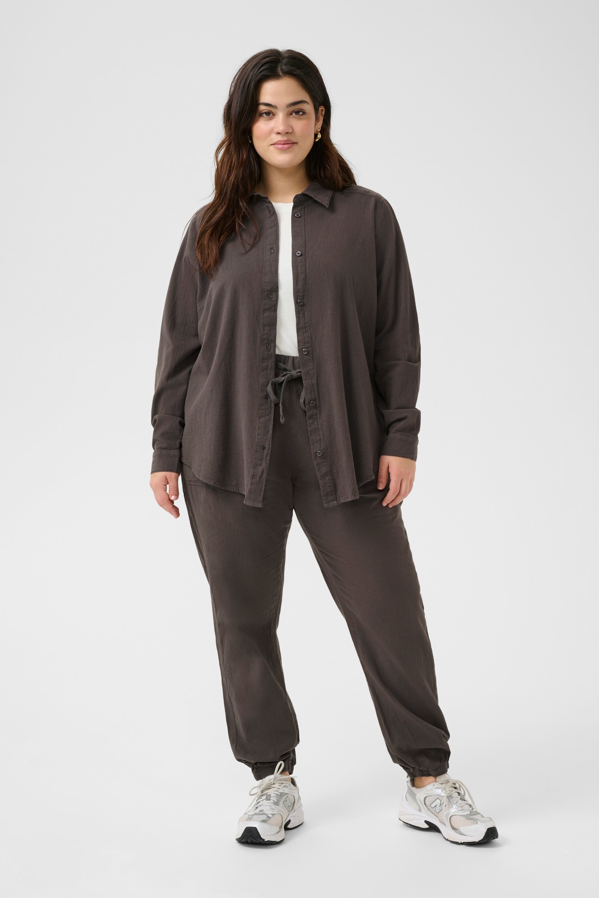 Langarm - Hemd Regular fit Black Oyster