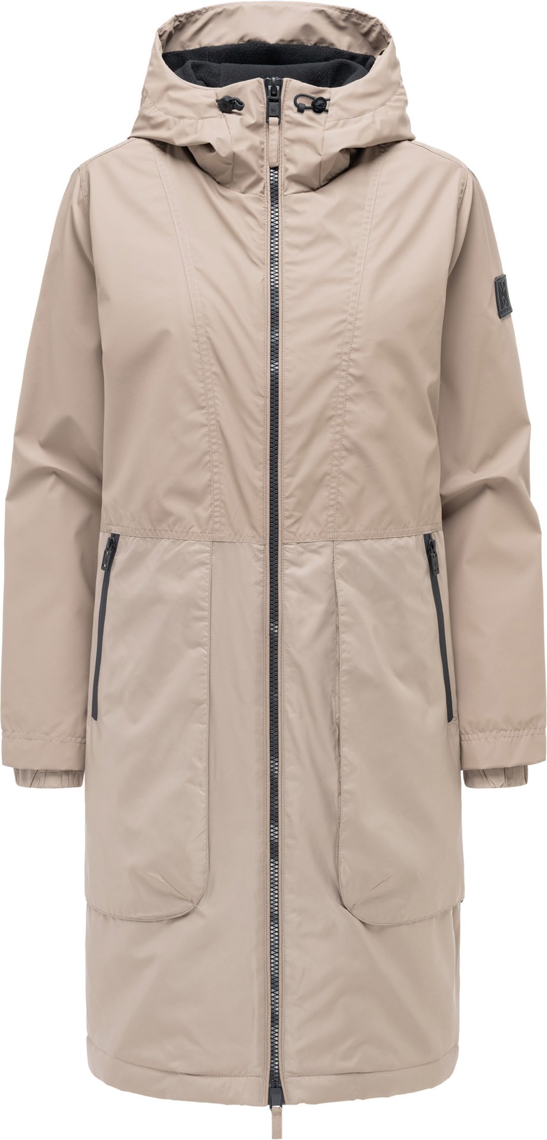 Navahoo Damen Parka Übergangsjacke Edelumhang mit Kapuze