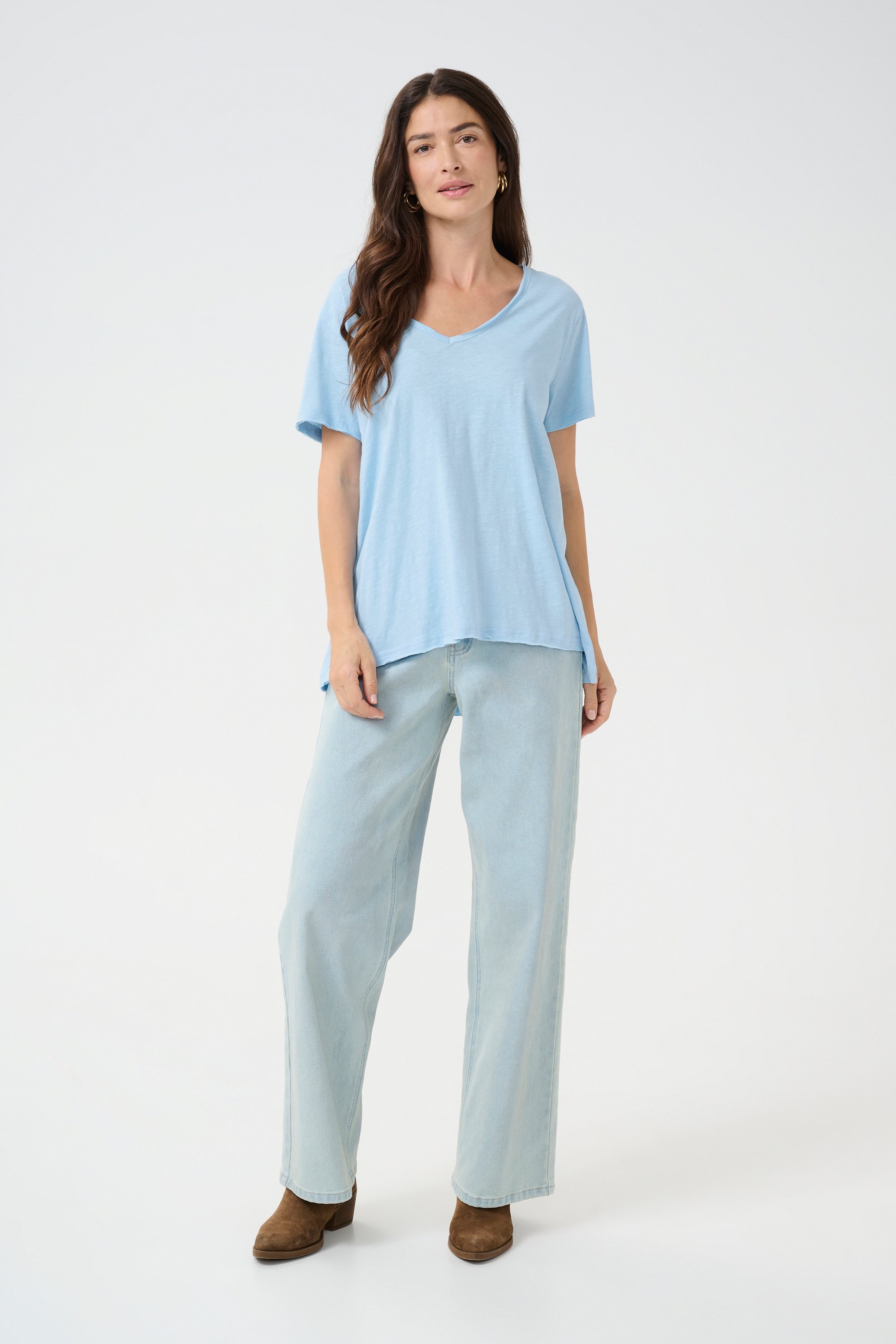 T-shirt A-shape Clear Sky light blue