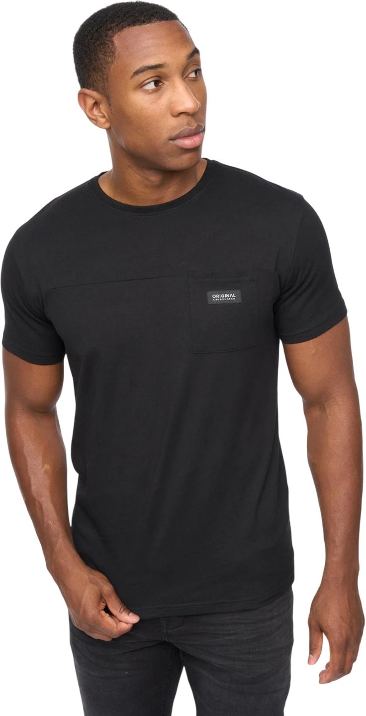 Crosshatch - "Backdrafts" T-Shirt für Herren (Schwarz)