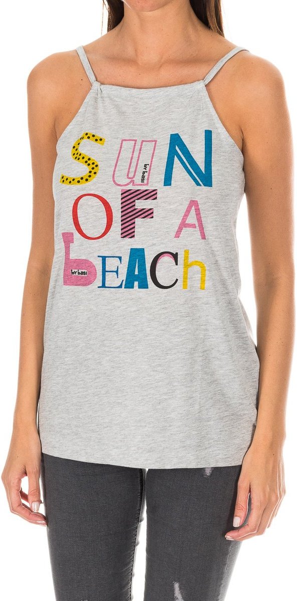 Dünnes Damen-Top mit ovalem Ausschnitt ADM0104