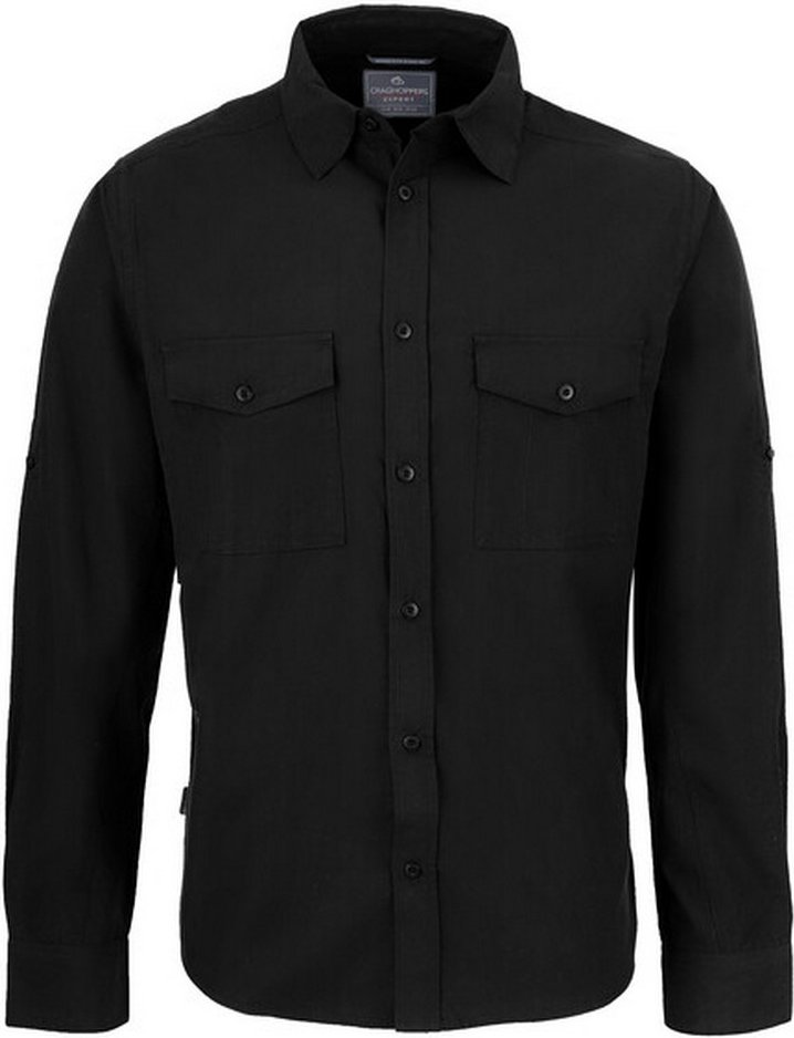Craghoppers - "Expert Kiwi" Hemd für Herren (Schwarz)