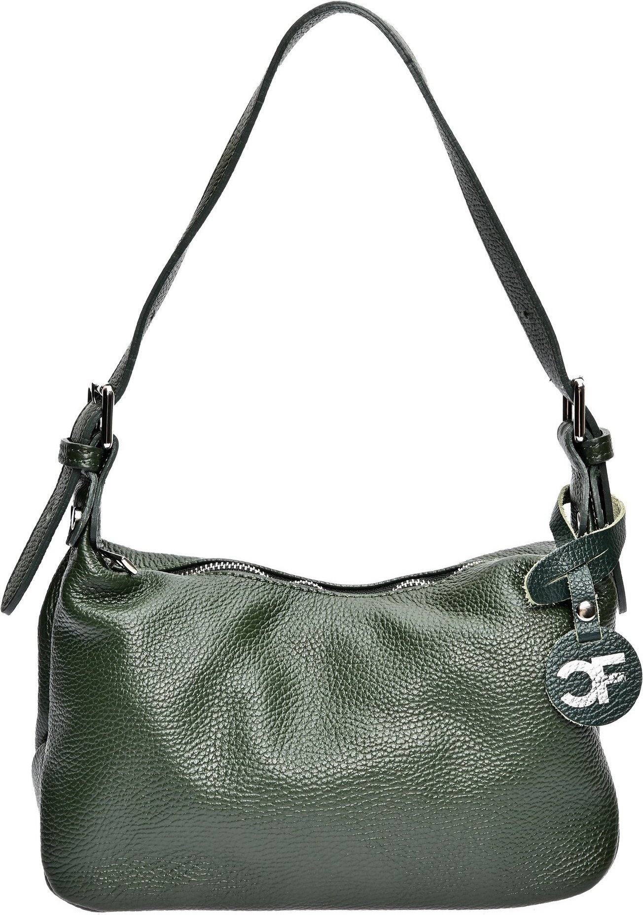 Carla Ferreri Grüne Lederhandtasche