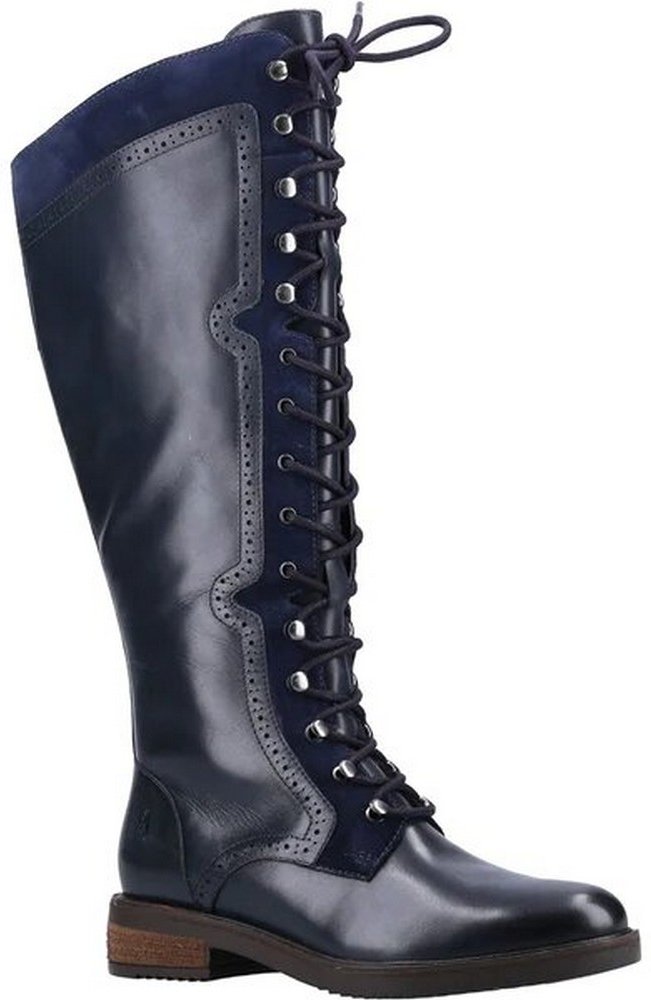 Hush Puppies Damen/Damen Rudy Leder Langstiefel (Navy)