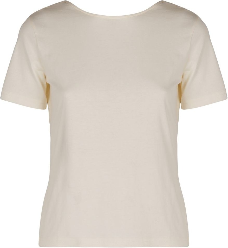 Baumwoll-Rundhalsausschnitt-T-Shirt