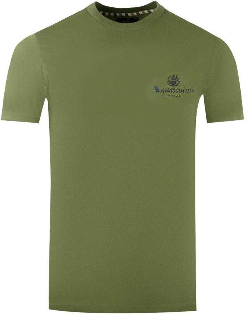Aquascutum Herren London Aldis Logo T-Shirt (Grün)