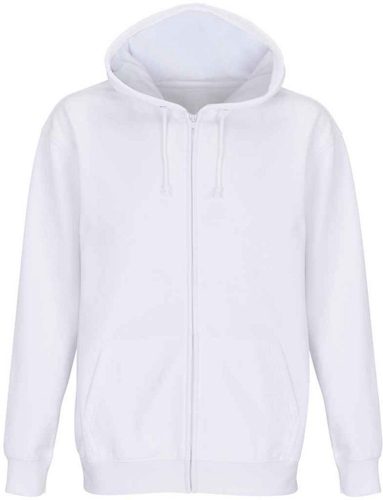 SOLS - "Carter" Hoodie mit durchgehendem Reißverschluss für Herren/Damen Unisex (Weiß)