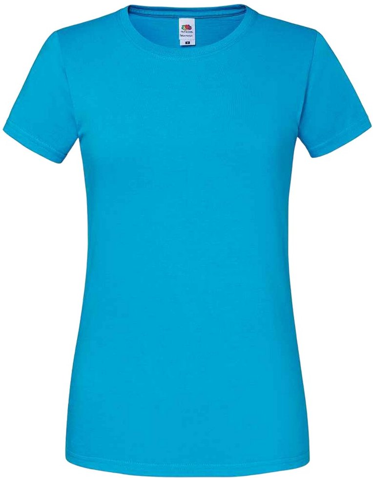 Fruit Of The Damen T-Shirt, enganliegend (Azure Blau)