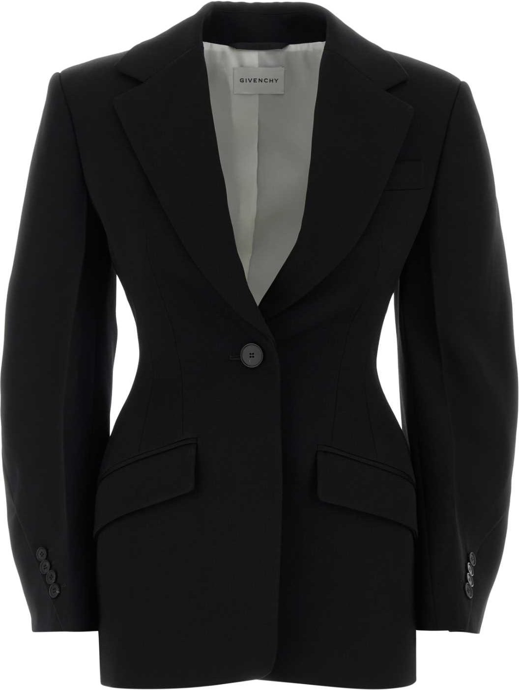 Schwarzer Wollblazer