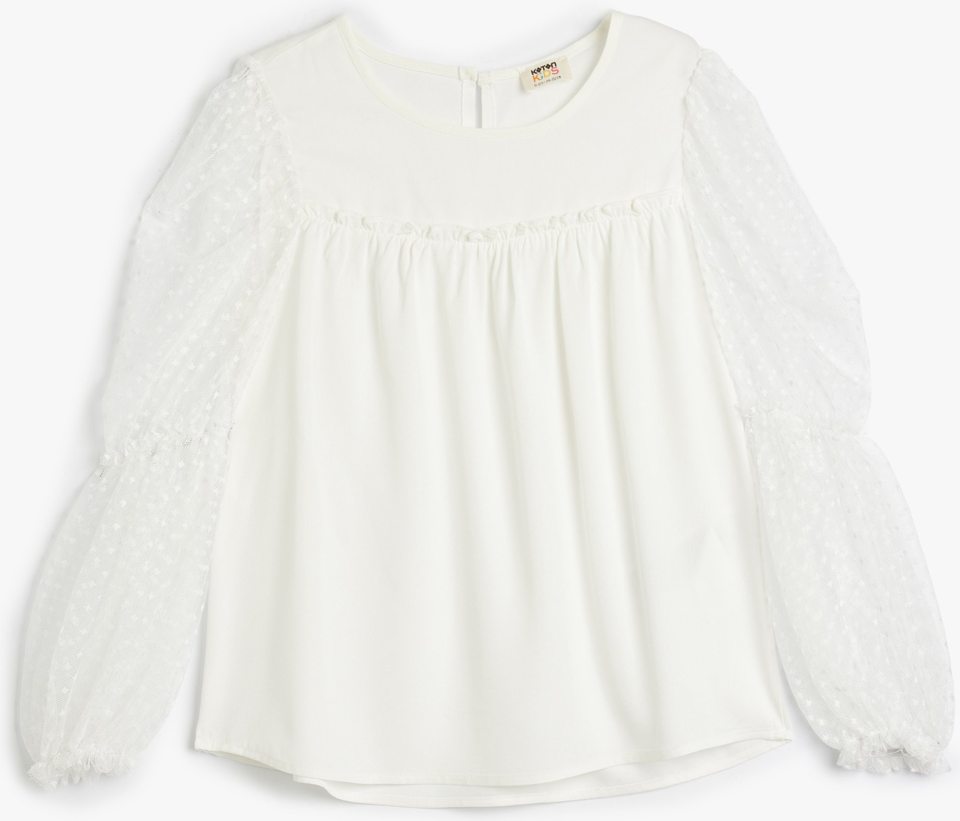 Koton Bluse Langärmelig Rundhalsausschnitt Bluse