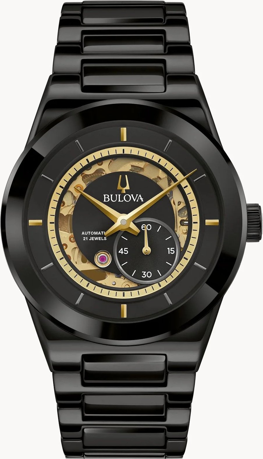 Bulova Millennia Kollektion Herren Schwarz Uhr 98A291