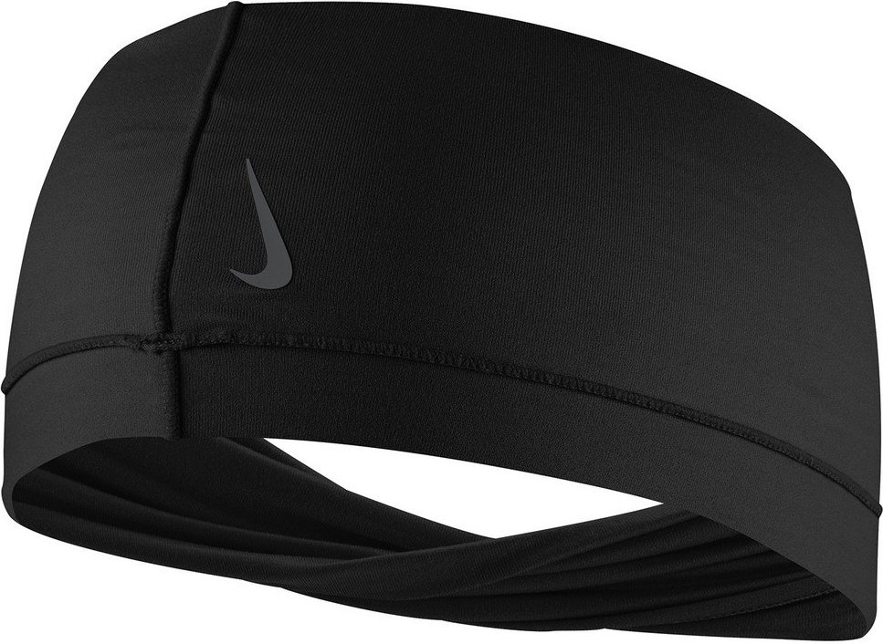 Nike Womens/Ladies Twisted Wide Band Yoga Stirnband (Schwarz/Anthrazit)