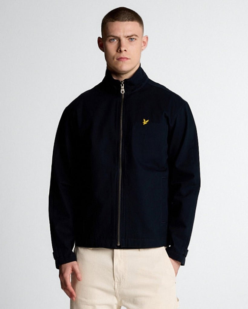 Thumbnail - Lyle & Scott Twilljacke mit hohem Kragen – Dunkelmarineblau