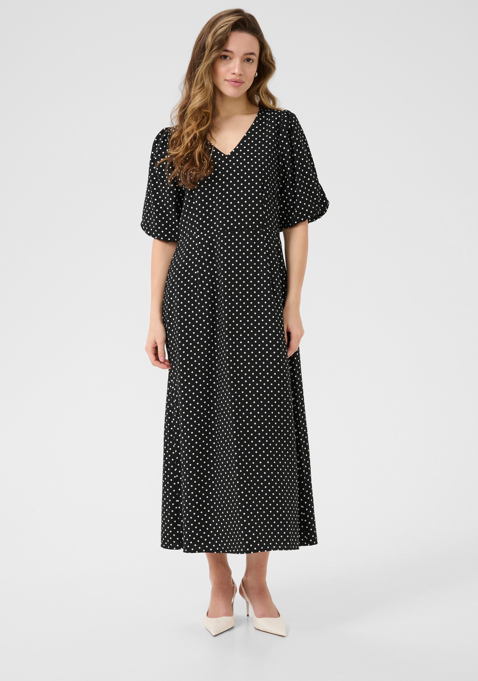 Kleid KAgwen Tight fit black offwhite