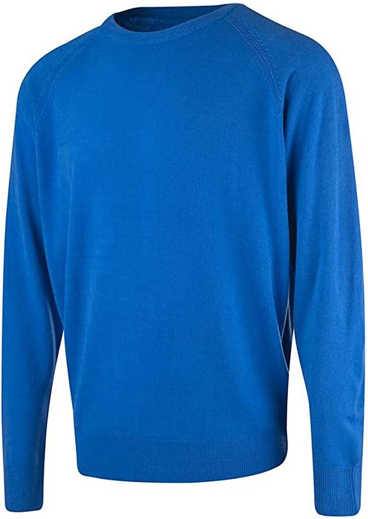 Insel Green Raglan Herren Blue Golf Pullover