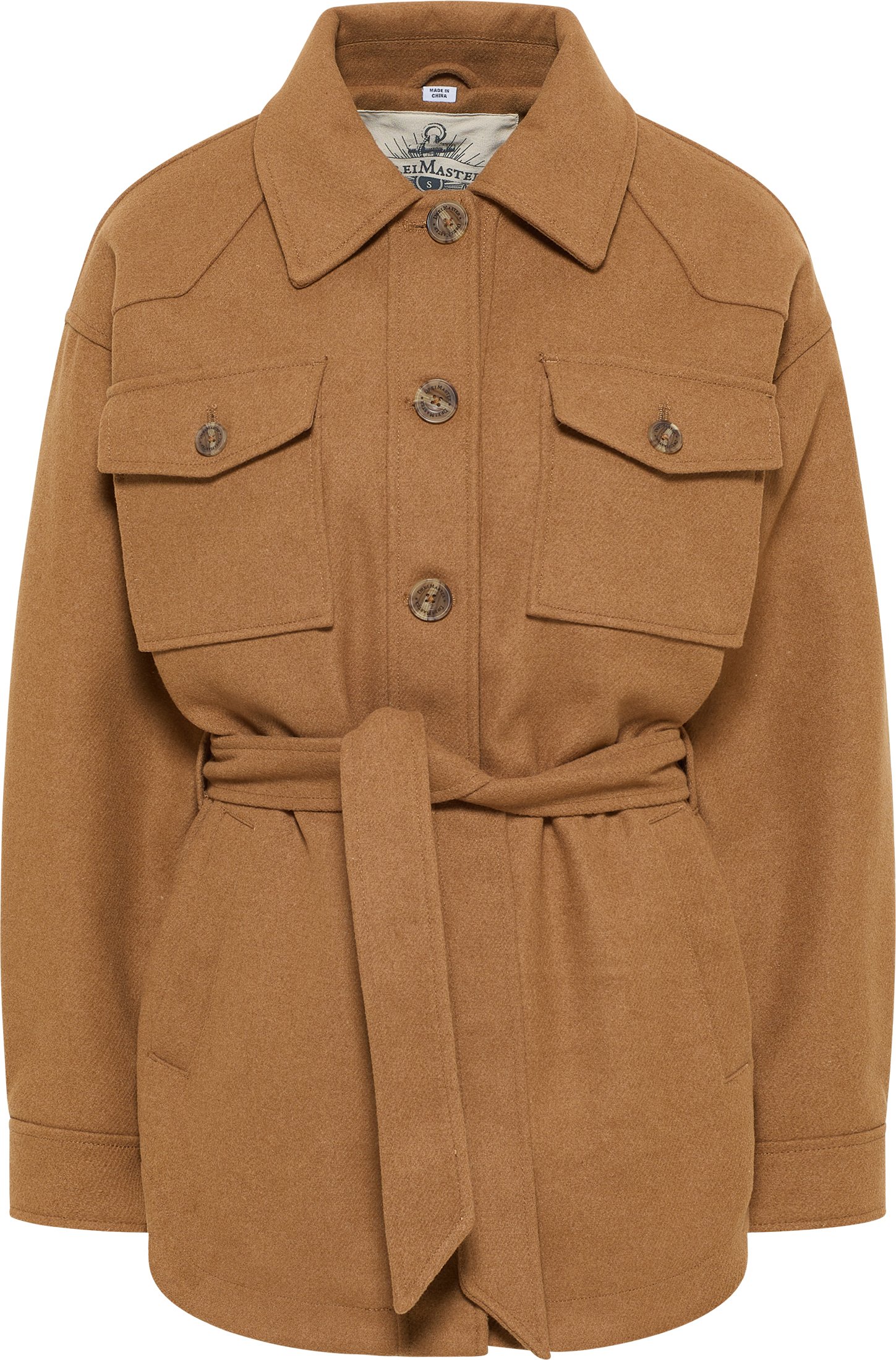 Dreimaster Übergangsjacke aus Wollgemisch Damen Sand