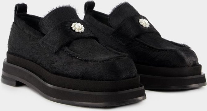 Heart Toe Mokassins - Simone Rocha - Leder - Schwarz