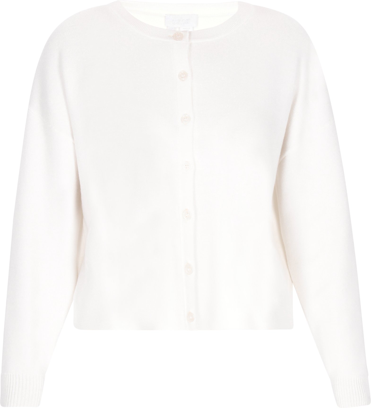 usha Strickjacke Frauen cremefarben