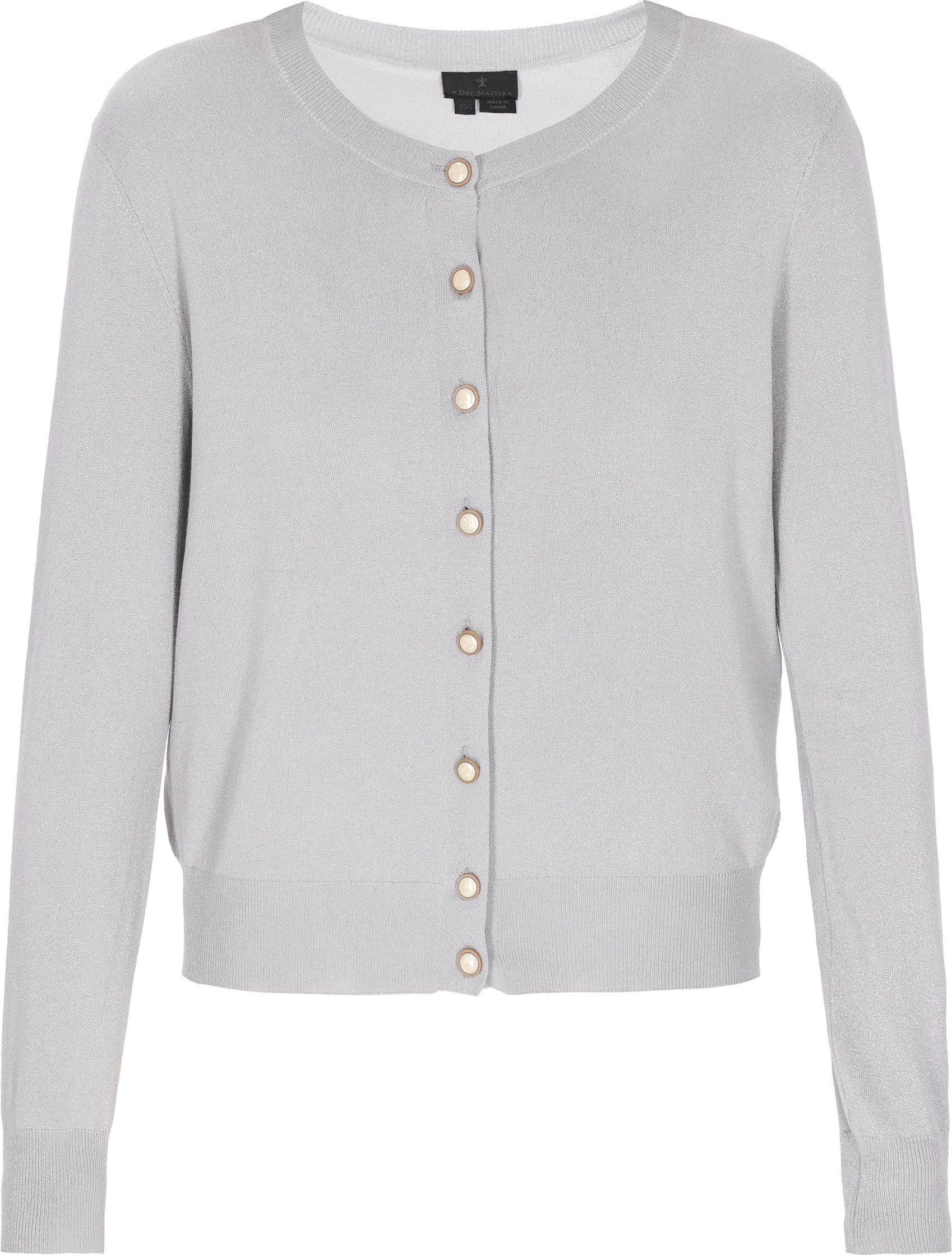 Dreimaster Strickjacke Frauen grau