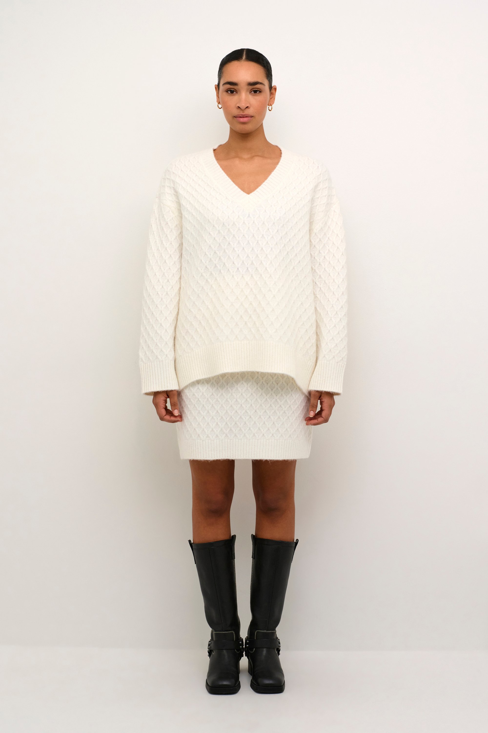 Strickpullover Oversize fit white