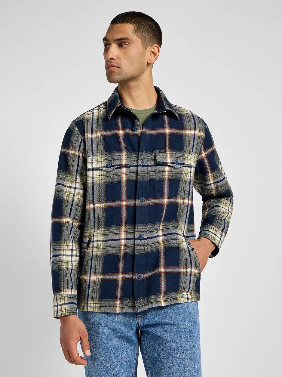 Lee - Überhemd mit Pattentasche Marineblau