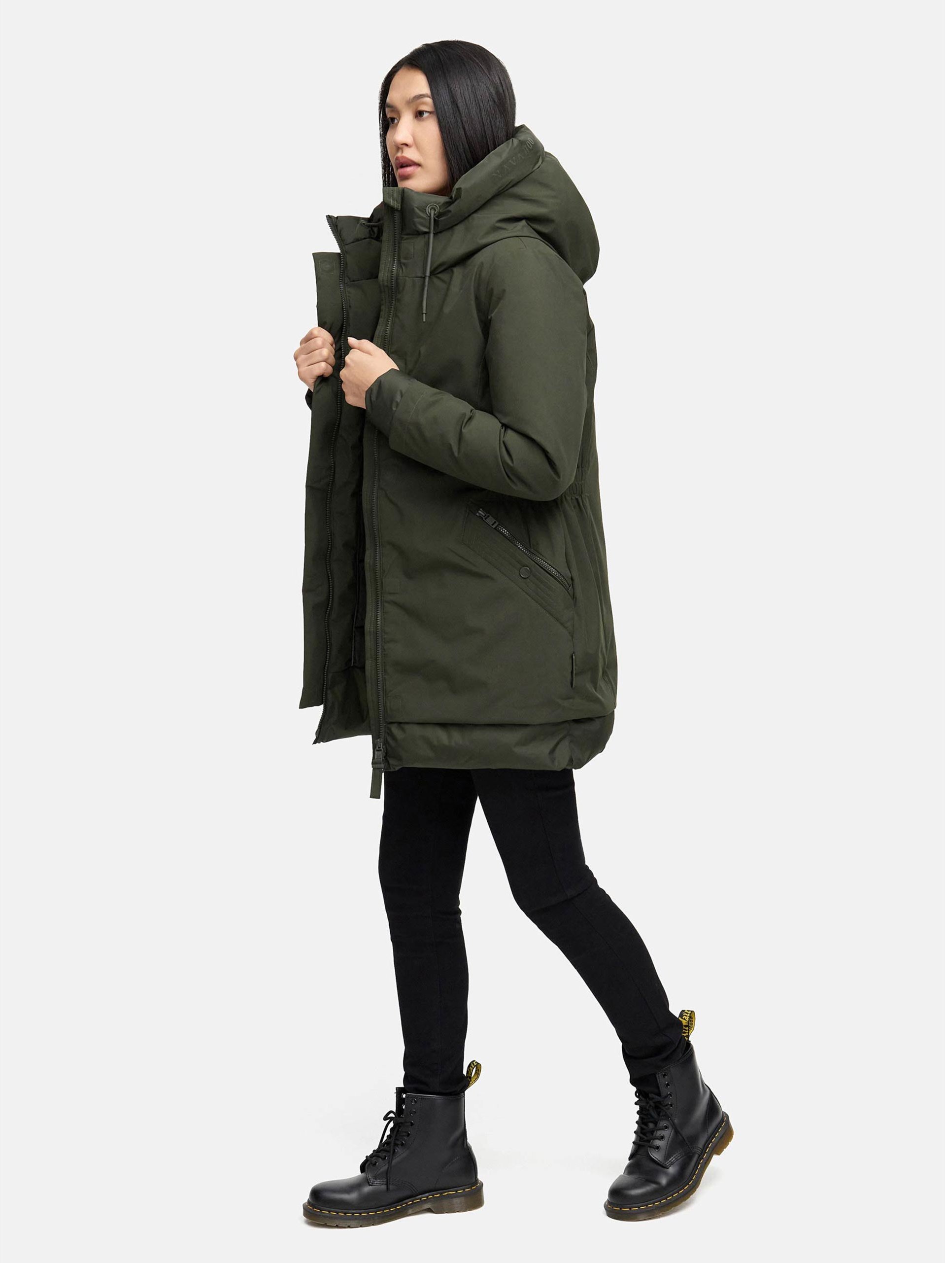 Navahoo Damen Winterparka WINTERPRINZESSIN mit Kapuze & femininer Passform