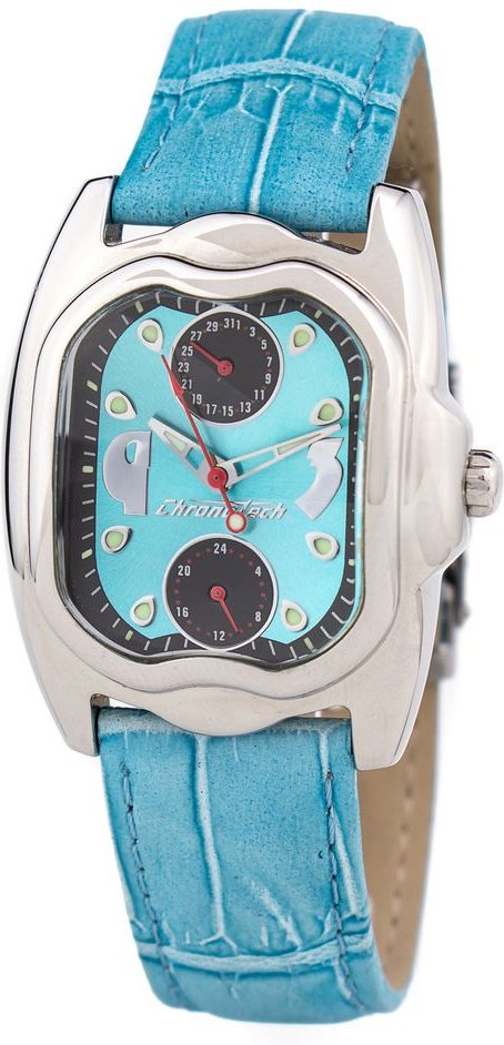 Analog Uhr mit hellblauem Lederarmband Ct7220l04ac