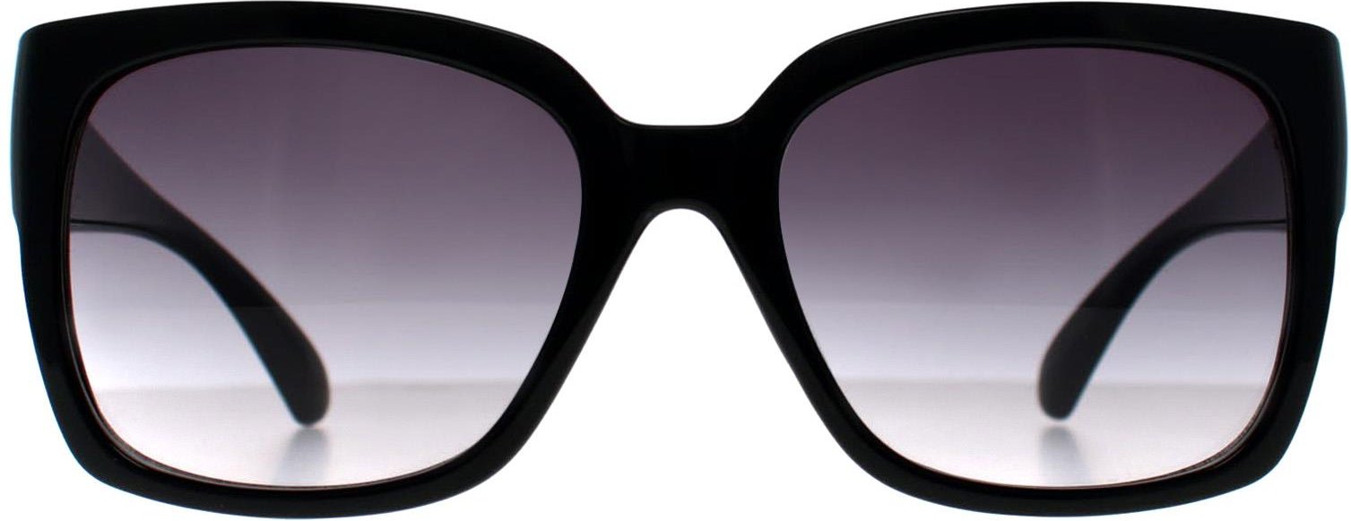 Calvin Klein CK22549S 001 glänzende schwarz-graue Sonnenbrille mit Farbverlauf